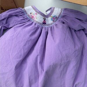 Purple Smocked Dress